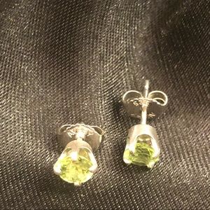 James Avery Peridot Silver earring studs